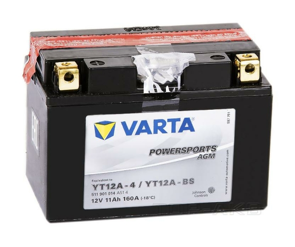 Varta Powersports AGM YT12A-BS