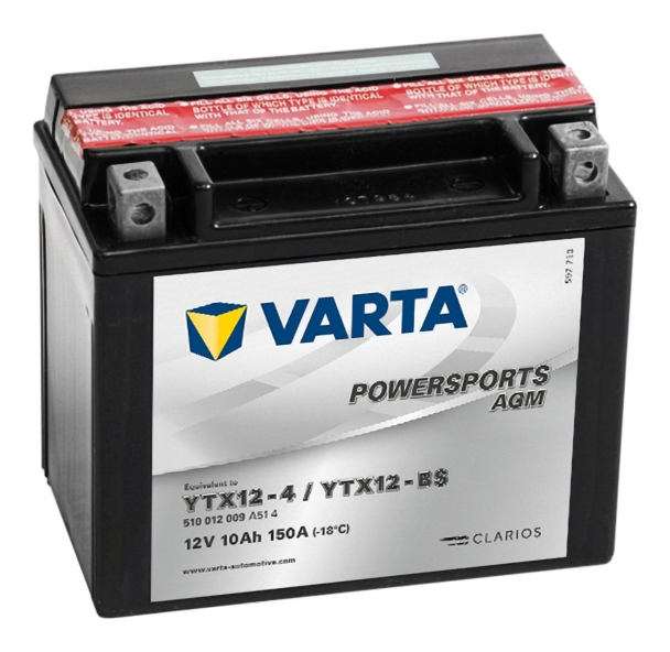 Varta Powersports AGM YTX12-BS