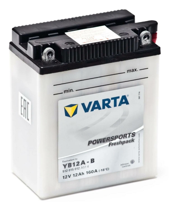 Varta Powersports Freshpack YB12A-B